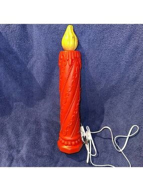 Vintage Poloron Products Inc 18” Blow Mold Christmas Candle